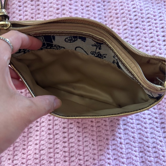 Coach Multicolor Patchwork Leather Fabric Signature Crossbody Purse Shoulder Bag - Picture 3 of 4